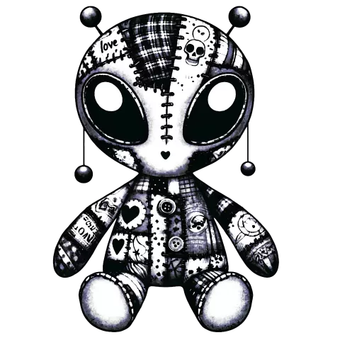 Art version of the beargoyle love alien