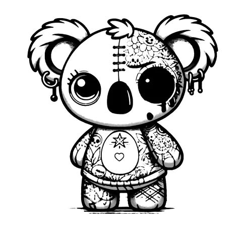 Tattooed Koala #0108