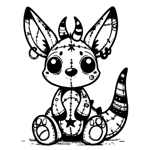 Beargoyle Kangaroo #0358: "Roux"
