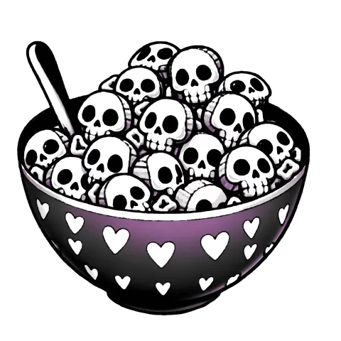 Skull Cereal, now in pink!