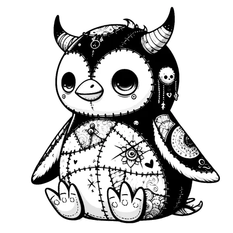 Finished version of viking penguin