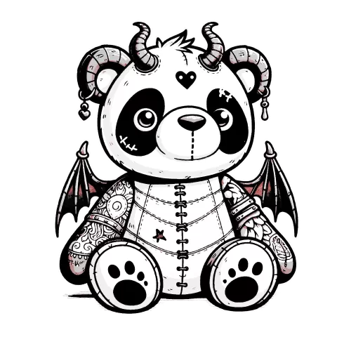 Bing Beargoyle with a splash of color
