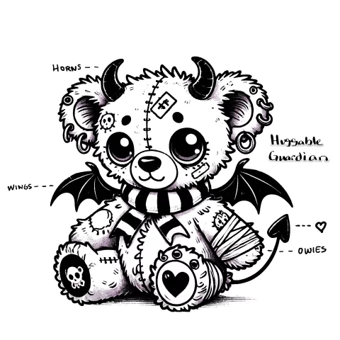 Finished art version of Beargoyle #1713