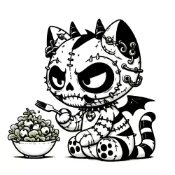 Beargoyle Salad Cat #1352