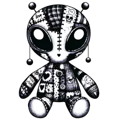 Art version of the beargoyle love alien