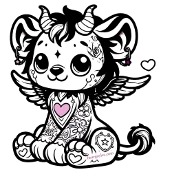 Image of Cleo with a splash of color