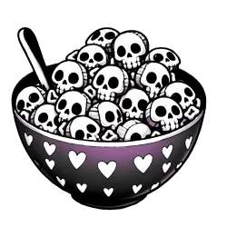 Skull Cereal, now in pink!