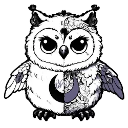 Art version of Owl #1046