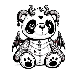 Bing Beargoyle with a splash of color