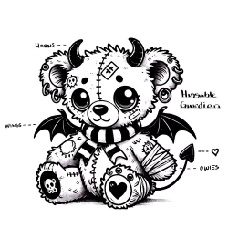 Finished art version of Beargoyle #1713