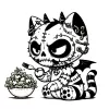 Beargoyle Salad Cat #1352