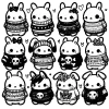 Bunnies in Sweaters #1815