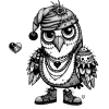 Beargoyle Owl #2124: "B.G. Hewt"