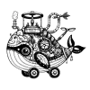 Steampunk Whale #1604
